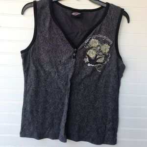 Harley Davidson Roses Print Tank Loveland,CO